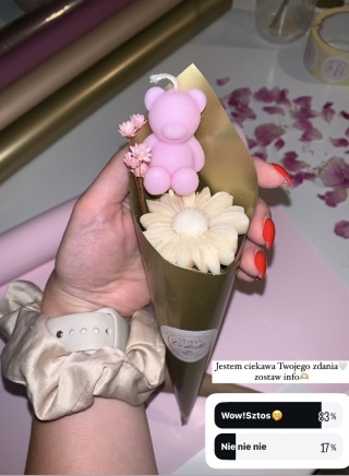 Bukiceik - rożek z misiem